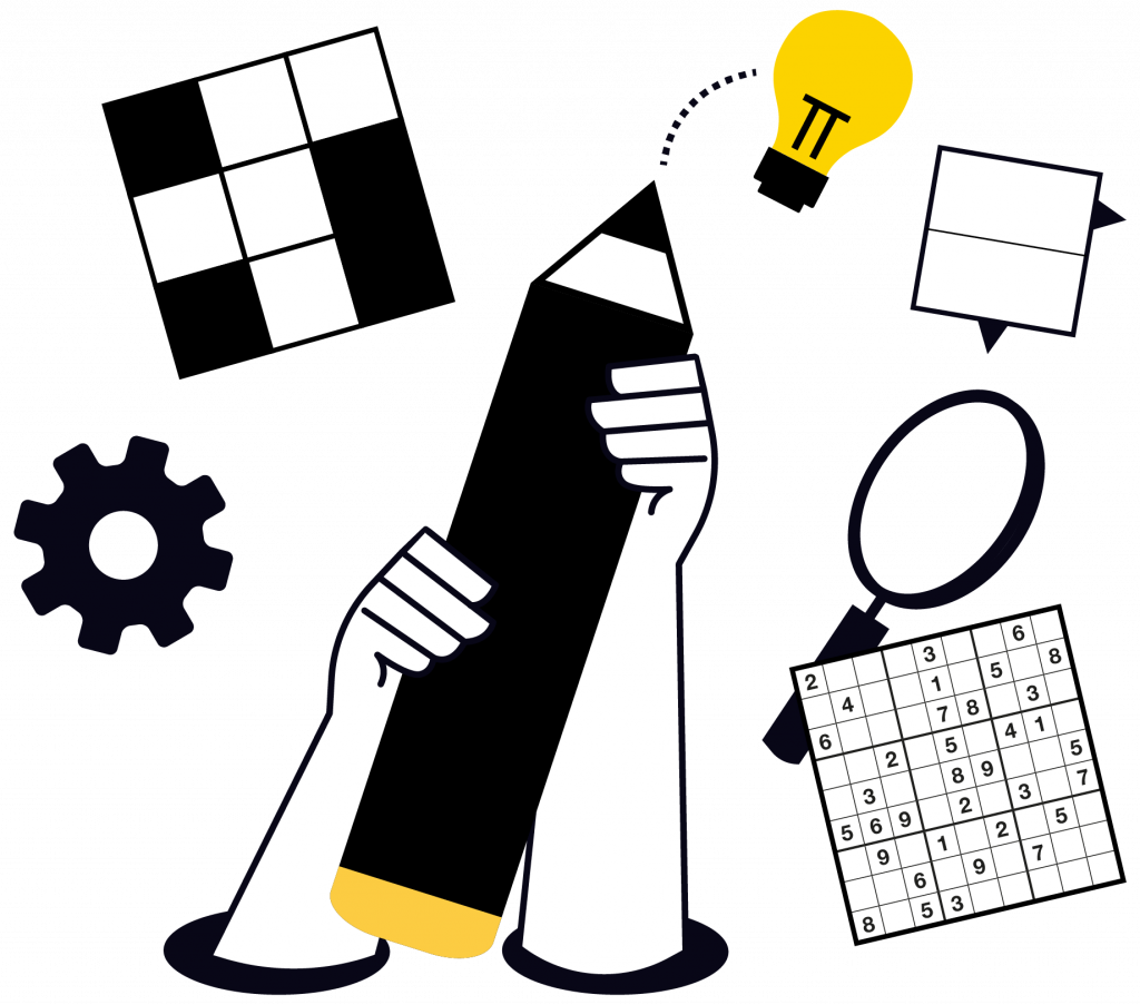 Mots fléchés, mots croisés, sudokus