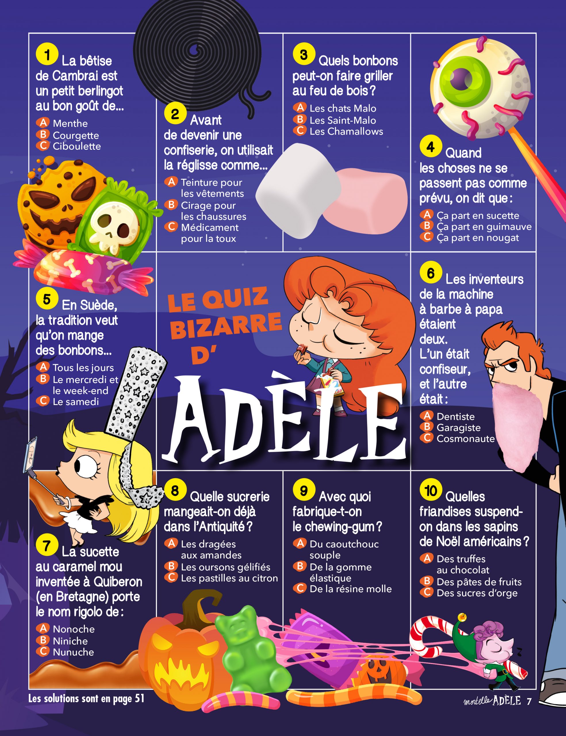 creation page de jeux pour enfants mortelle adele quiz