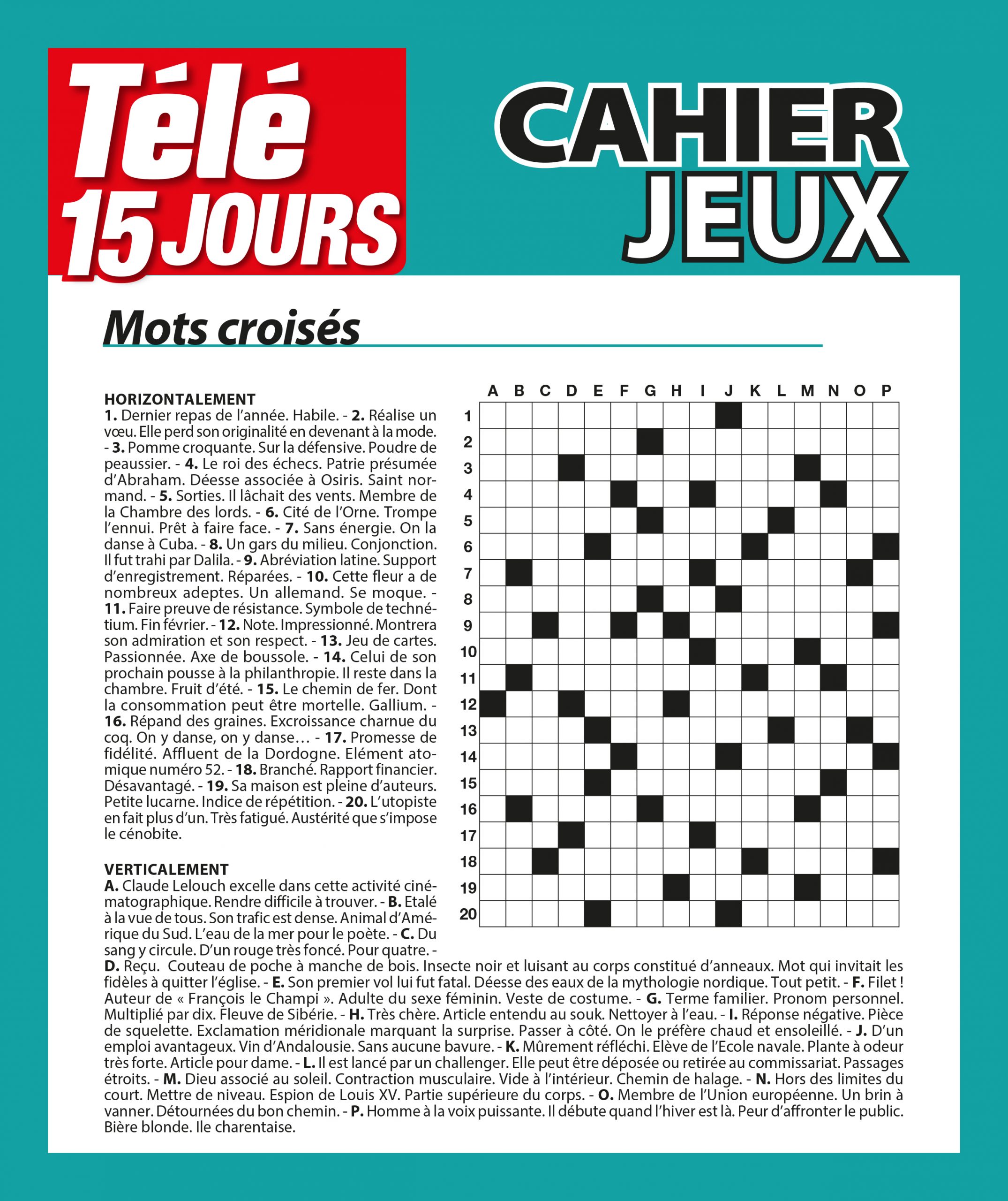 CAHIER JEUX
