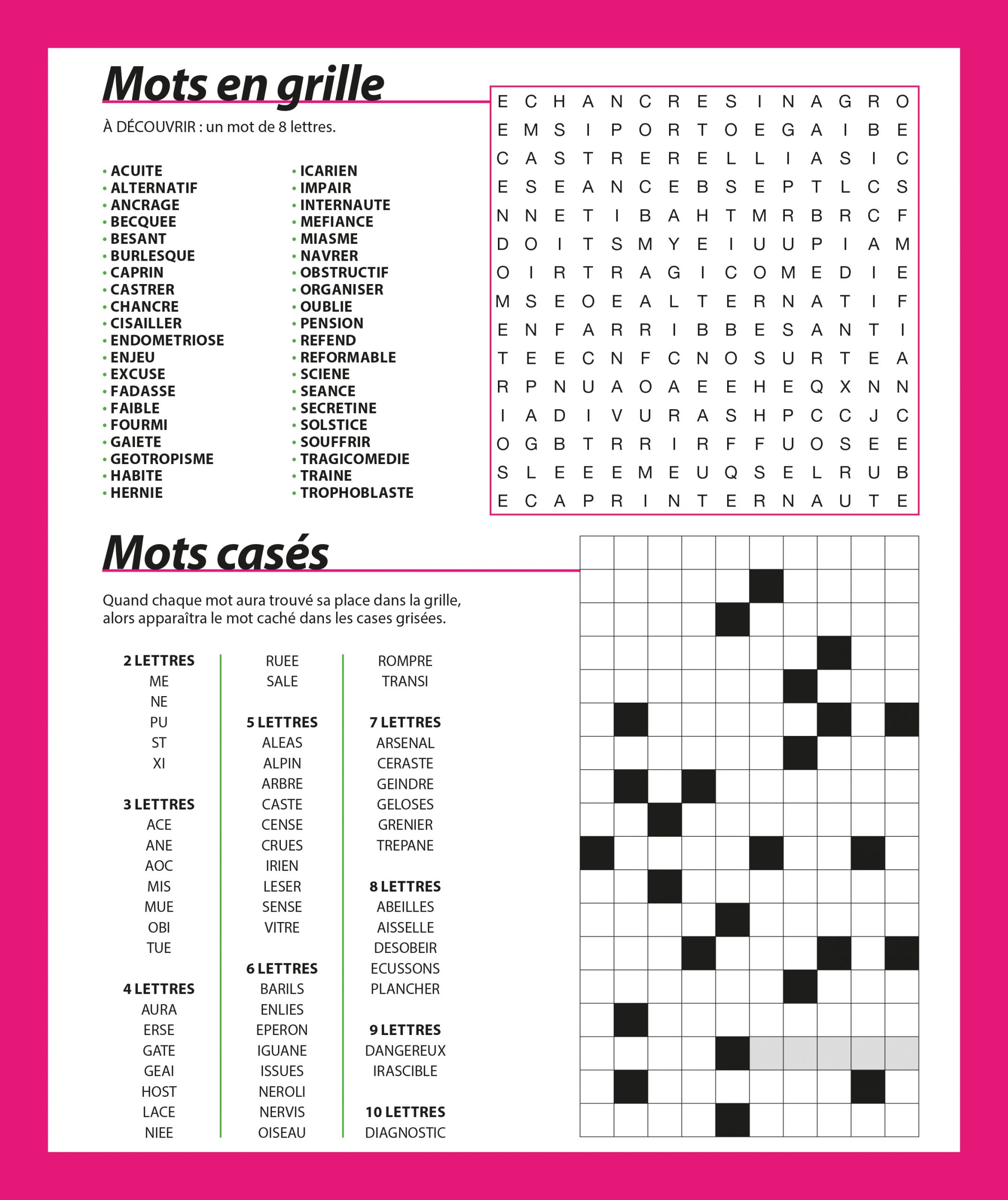 MOTS EN GRILLE